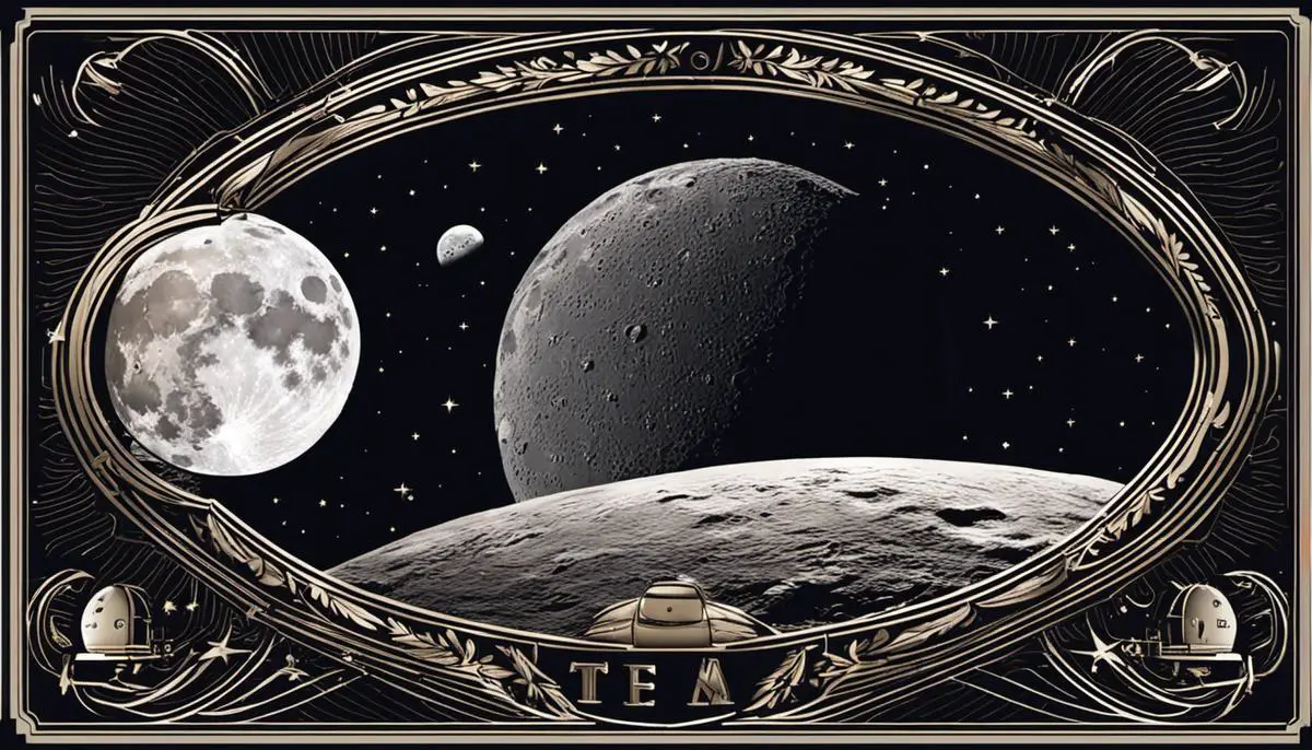 The Artemis Program emblem featuring a stylized image of the moon and spacecraft